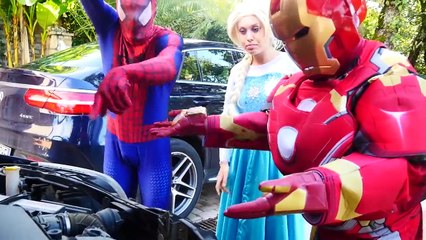 Spiderbaby идет в тюрьму! ж/ Человек-Паук, Полицейская девушка Джокера, замороженные Эльза, Ариэль маленькая Mermai