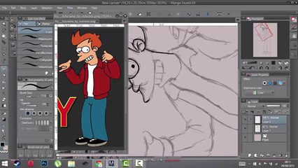 Speed Draw Fry - Futurama