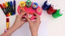 LEARN COLORS Finger Family Disney Princess Pez Body Paint & Rainbow Gumballs Kids Rhymes!