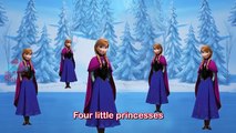 #Frozen #Cinco #Poco #Elsa #a Saltar en La Cama #Vivero #Rima para niños