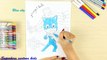 How to Draw Pj masks on Christmas Day: Catboy Sings Jingle Bells - Learn Color & Coloring