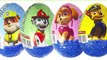 PAW PATROL Surprise Eggs Rubble Marshall Skye Chase Huevos Sorpresa Kinder Patrulla Canina