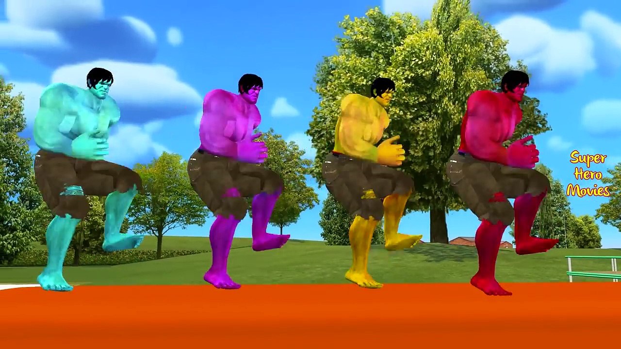 Colors Hulk Vs Spiderman Surprise Eggs Head Finger Family Rhymes | Learn Colors For Childr