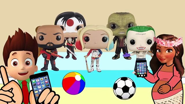 New Finger Family Kids Song Joker Suicide Squad Harley Quinn Toy Kids Cartoon Episode #Ani