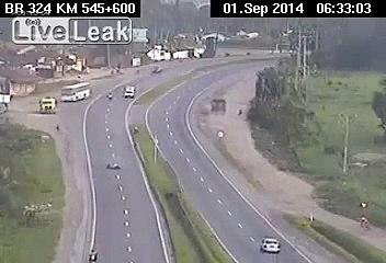 Biker miraculously survives the accident