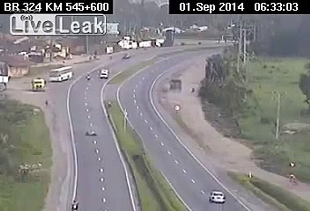 Biker miraculously survives the accident