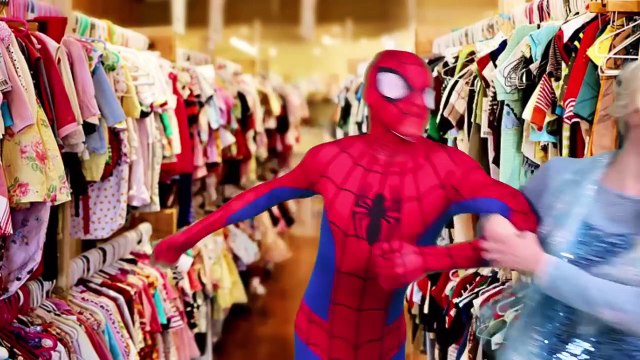 Frozen Elsa & Anna CUT DRESSES! w/ Spiderman Joker Princess Belle Ice Cream Spidergirl Sup