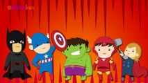 SuperHeroes Cartoons Animation Singing Finger Family Nursery Rhymes for Preschool Childrens Song