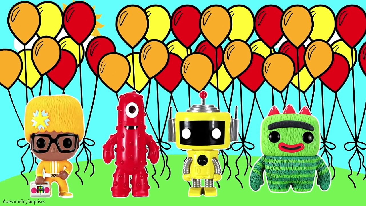 Yo Gabba Gabba Learn Colors Coloring Page! Fun Coloring Activity with DJ Lance Muno Plex Brobee