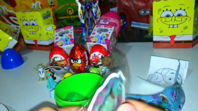 Яйца Сюрприз Тачки как Киндер Сюрприз My Little Pony Surprise Eggs Angry Birds surprise eggs cars