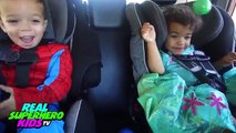 FROZEN ELSA & PINK SPIDERGIRL POO SURPRISE EGGS vs JOKER Funny Superhero Movie In Real Lif
