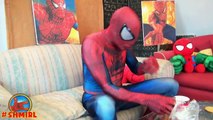 Замороженные elsa розовый Человек-паук с Spiderbaby Твинс Человек-Паук супергерой удовольствие в реальной жизни