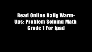 Read Online Daily Warm-Ups: Problem Solving Math Grade 1 For Ipad