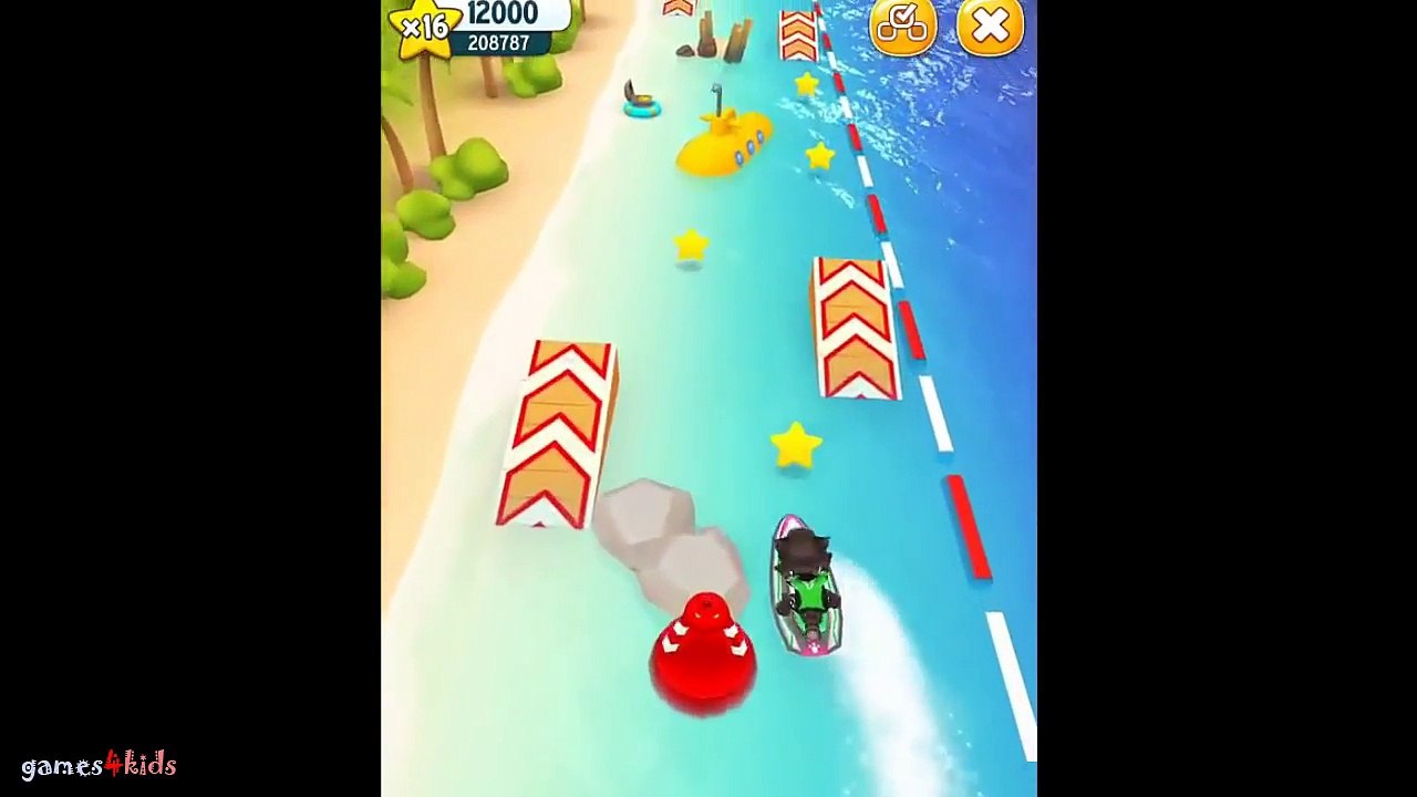 Talking Tom Jetski by Angela Game Episode Cartoon. Talking Tom and Friends app game video for kids