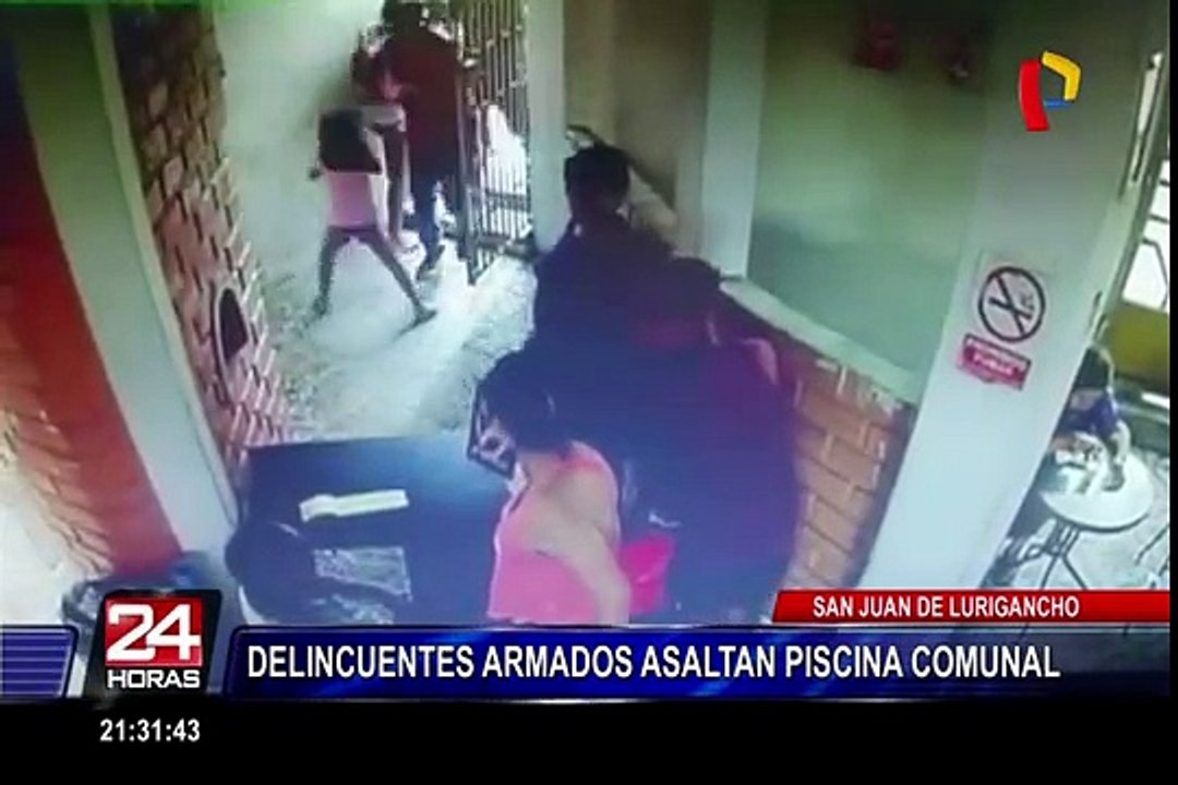 Delincuentes armados asaltan piscina en San Juan de Lurigancho