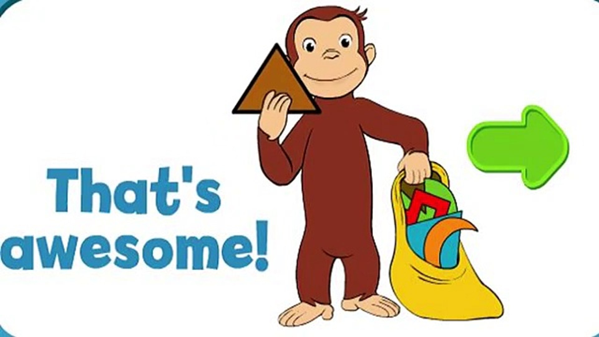 Curious George I Love Shapes For Kids Education Games Videos