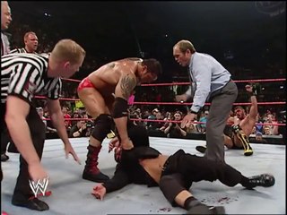 batista vs muhammad hassan bloodiest match