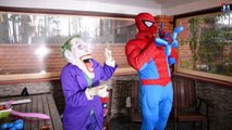 Spiderman Frozen Elsa Anna Hulk Superman Joker Maleficent Superhero in real life - Joker M