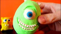 Special Surprise Eggs Play-Doh unboxing awesome Cars 3 Smurfs, Monsters Inc, Angry Birds, SpongeBob