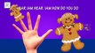 Gingerbread Man Cartoons Animation Singing Finger Family Nursery Rhymes for Preschool Chil