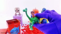 DIY Cubeez Finding Dory Nemo Bruce Play-Doh Dippin Dots Surprise Eggs Learn Colors!