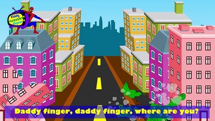 Finger Family superhero | Spider Man Vs Hulk cartoons Finger family Nursery Rhymes Lyrics and Mor