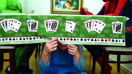 Spiderman vs Frozen Elsa - FART PRANK TWISTER GAME w/ Frozen Anna, Hulk! Real Life Superhe