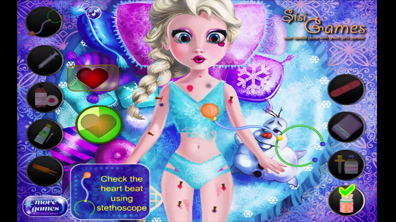 Frozen Queen Elsa Injured - Surgery Doctor Game for Baby