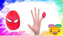 Finger Family Spiderman Play Doh For Children | Colors Spiderman Nursery Rhymes Collection