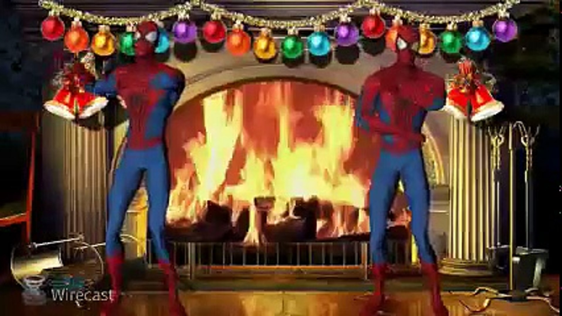 SPIDERMAN CHRISTMAS MUSIC and DANCE PARTY with Happy holidays Music and Videos