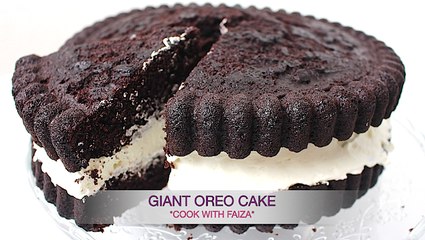 GIANT OREO CAKE *COOK WITH FAIZA*