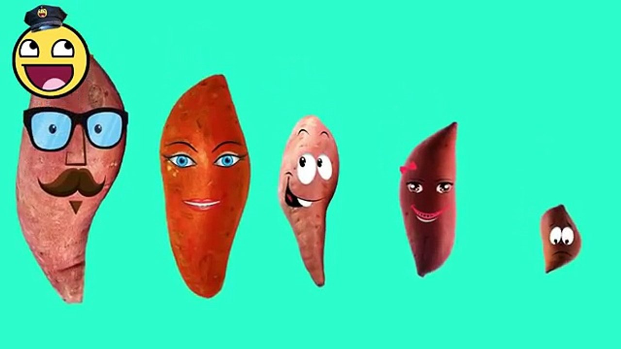 Preschool Songs Sweet Potato 2D Finger Family Rhymes Lyrics