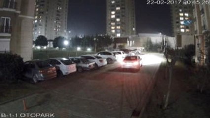 Lüks Sitede Hırsızlık Kamerada