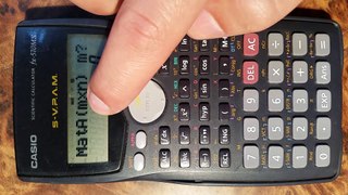 Determinante de una matriz. ¿Cómo utilizar una calculadora científica Casio fx-570MS?