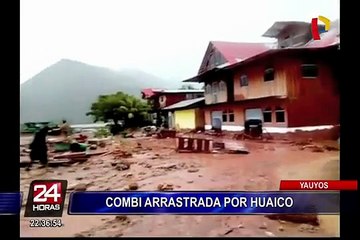 Junín: seis personas desaparecidas tras huaico en Satipo