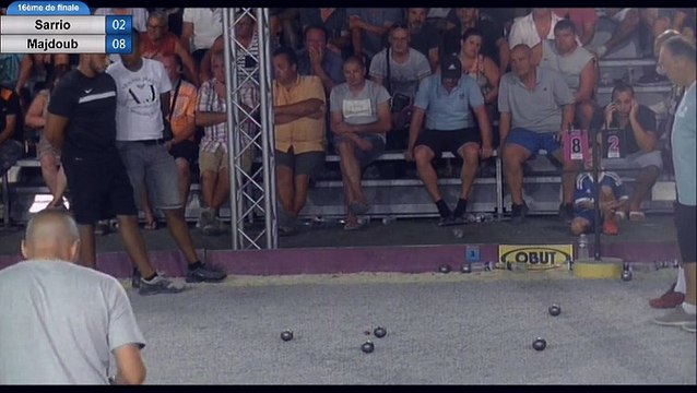 16ème à Ruoms, boule importante pour SARRIO face à LACHHEB !