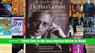 Dr. Max Gerson Healing the Hopeless [PDF] Full Online