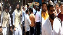 Bollywood Celebs At Sunil Shetty's Father Funeral