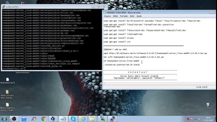 CRIANDO SERVIDOR DE TS E LIBERANDO PARA 512 SLOT