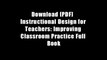 Download [PDF]  Instructional Design for Teachers: Improving Classroom Practice Full Book