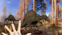 3D динозавр Finger семья | песни для детей | потешки динозавров мультфильм | Детские песни