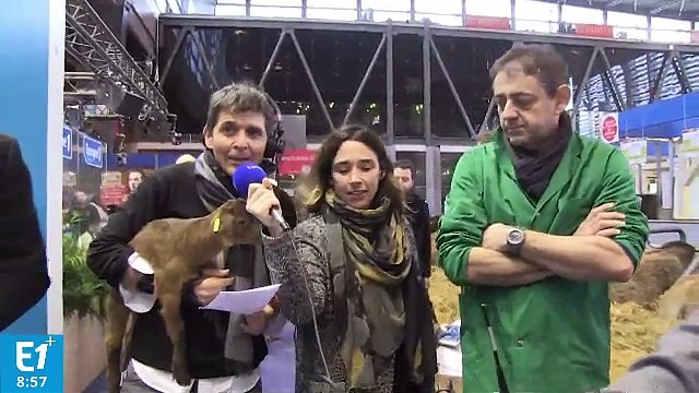 Thomas Sotto dans les allées du Salon de l'agriculture