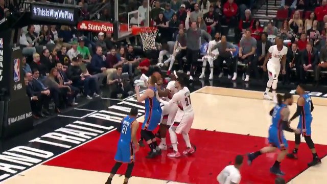 The Bosnianbeast27 puts up 18 points, 12 rebounds, 6 assists & 5 blocks to lead the TrailBlazers!