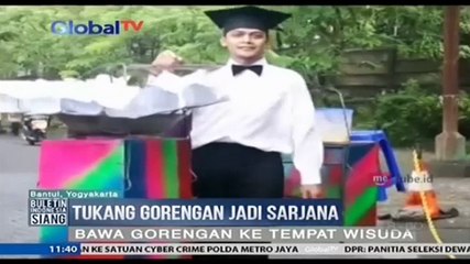 Tukang Gorengan Jadi Sarjana