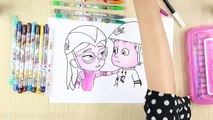 How to draw PJ Masks Superhero - Coloring for Kids Connor transforms Catboy - Learn Colors
