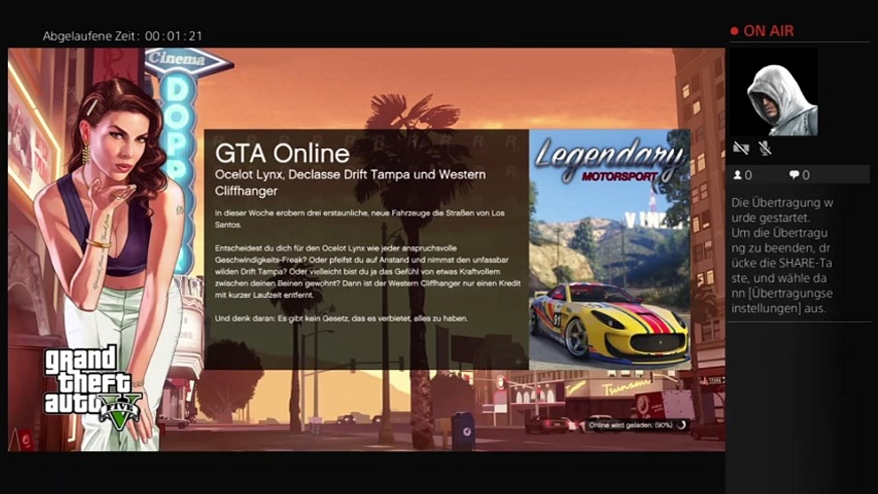 Ps4-live-Übertragung von kopfcleaner