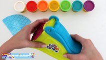 Play-Doh como Hacer un Cono de Waffle con Helado y un arco iris de galletas oreo * RainbowLearning