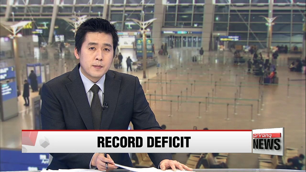 Korea's service balance posts record deficit in January