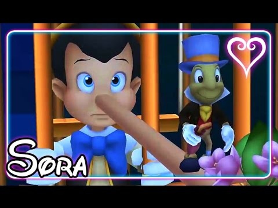 Kingdom Hearts 3D All Cutscenes | Game Movie | Pinocchio ~ Prankser's Paradise | Sora