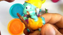 Mega Play Doh Surprise Eggs Can filled with Toys Collection Flintstones Super Heros The Incredibles